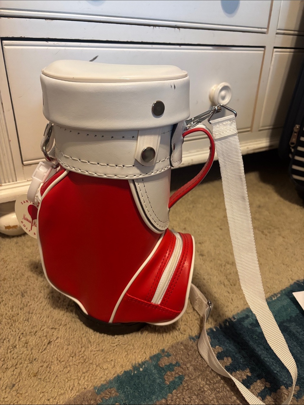 Vintage Neiman Marcus Santa’s Elf Golf Bag Decor

12.5”
Man cave decor/display